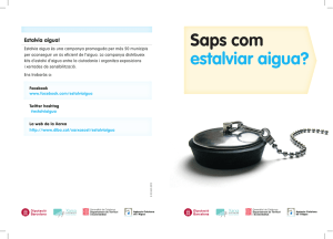 Saps com estalviar aigua?