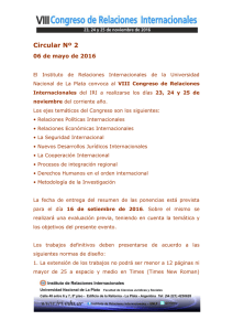 Circular Nº 2 06 de mayo de 2016
