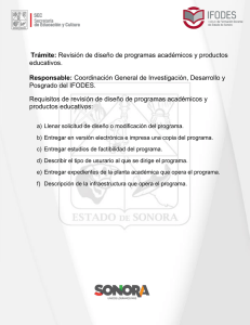 Revisión de diseño de programas académicos y productos educativos