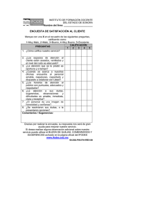 Encuesta de satisfación al cliente