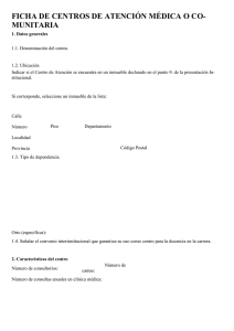 Ficha Centros de Atenci n Comunitaria