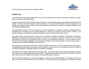 Nueva propuesta curricular para la Educación Media - PRESENTACIÓN