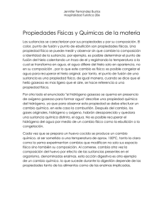 Propiedades Fisicas y Quimicas de la materia