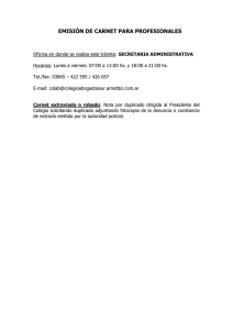 Emisión Carnets
