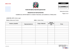 SNCC F019 Participantes