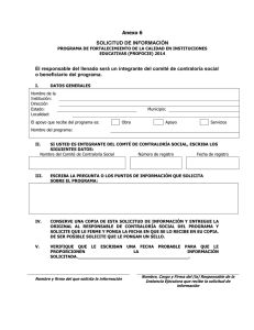 Solicitud de Información