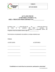 GC-F-02 ACTA DE INICIO