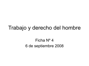 Trabajo y derecho del hombre