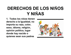 DERECHOS DE LOS NIÑOS Y NIÑAS