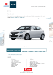 SWIFT 1.4 GL MT AC