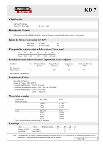 Descripción General Gases de Protección (según EN 439