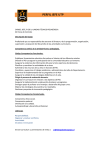 perfil jefe utp - Bienvenidos Liceo San Francisco