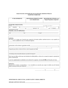 Solicitud de concesión - Ministerio de Agricultura, Alimentación y