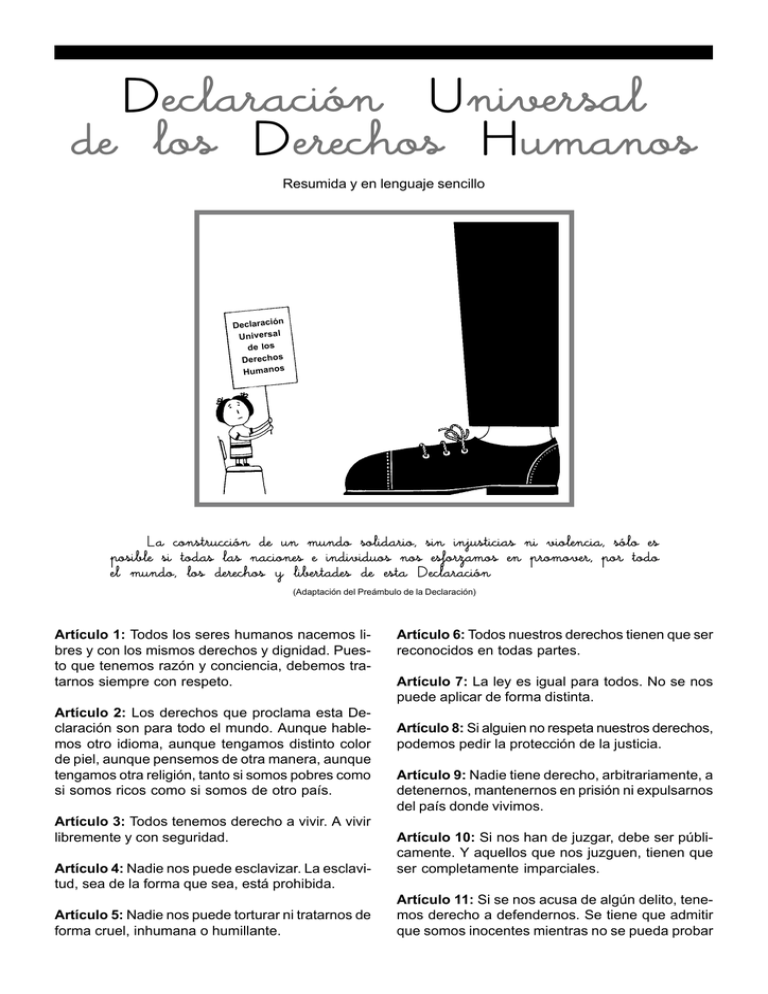 Declaración Universal De Los Derechos Humanos