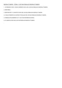 Materiales Refractarios: Introducción, Usos y Clasificación