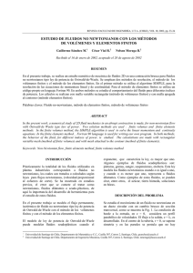 ESTUDIO DE FLUIDOS NO NEWTONIANOS CON LOS MÉTODOS