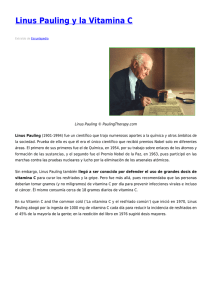 Linus Pauling y la Vitamina C