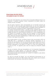 Flash Note 03/03/2016 Los pájaros que no cantan