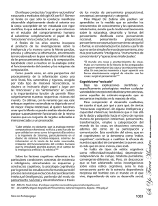 El enfoque conductista “cognitivo-racionalista”
