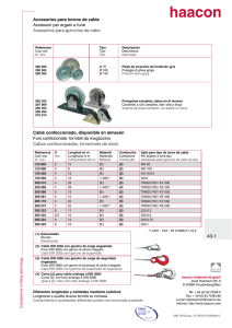 Accesorios para tornos de cable Accessori per argani a fune