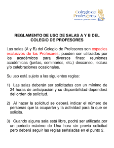 Reglamento Uso Salas A y B Colegio de Profesores