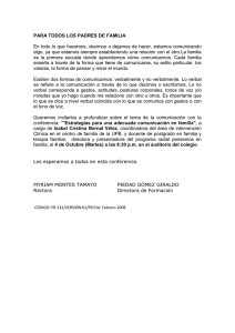 PARA TODOS LOS PADRES DE FAMILIA En todo lo que hacemos