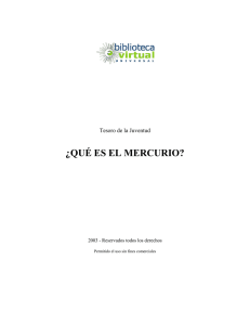 ¿QUÉ ES EL MERCURIO? - Biblioteca Virtual Universal
