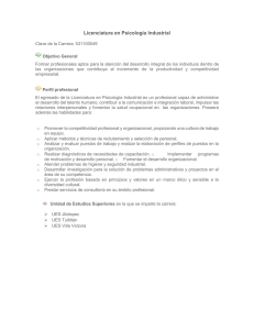 Licenciatura en Psicología Industrial