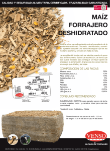 102 Maiz Forrajero Deshidratado