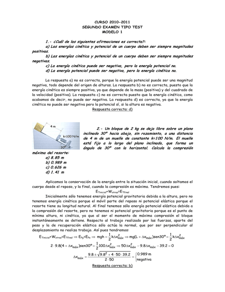 1.- ¿Cuál De Las Siguientes Afirmaciones Es Correcta?