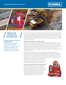 Sistema de extinción de incendios LVS