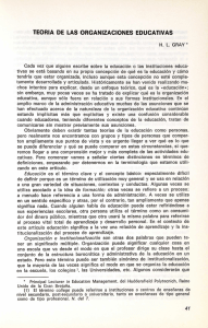 teoria de las organizaciones educativas