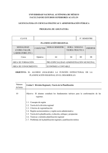 Planificación Regional