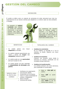 gestión del cambio
