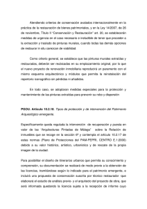 Atendiendo criterios de conservación avalados internacionalmente