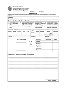 Certificado de transgresiones