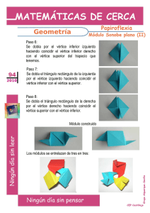 Paso 6: Se dobla por el vértice inferior izquierdo