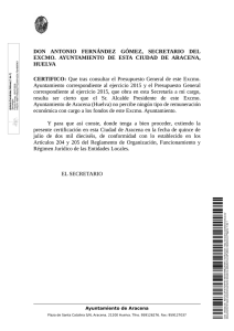 Certificado Rectificación Retribuciones Alcade no remuneración