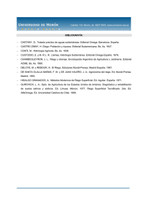 BIBLIOGRAFÍA: - CASTANY, G.: Tratado práctico de aguas