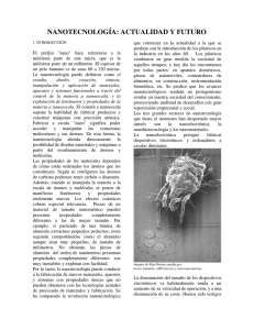 nanotecnología: actualidad y futuro