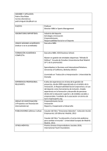 NOMBRE Y APELLIDOS: Pedro Díaz Ridao Correo electrónico