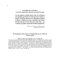 EUSEBIO DE CESAREA Carta del emperador Adriano al cónsul