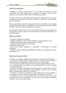 Qué es un debate?