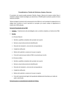 Procedimiento y Trámite de Peticiones, Quejas y Recursos