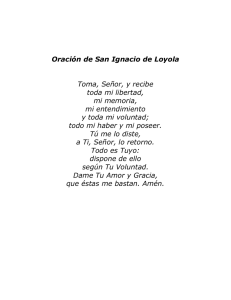 Oración de San Ignacio