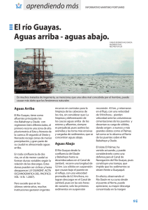 El río Guayas. Aguas arriba - aguas abajo.