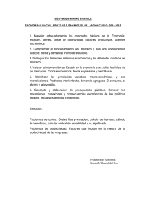 1. Manejar adecuadamente los conceptos básicos de la Economía