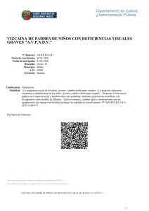 VIZCAINA DE PADRES DE NIÑOS CON DEFICIENCIAS VISUALES