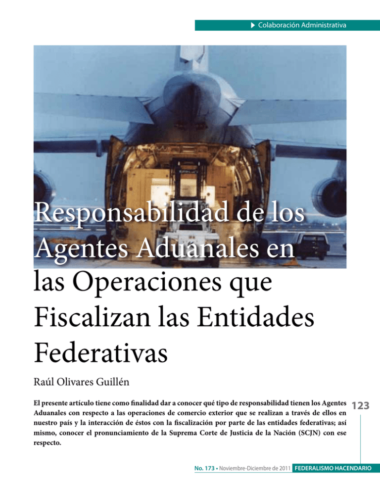 Responsabilidad De Los Agentes Aduanales En Las Operaciones