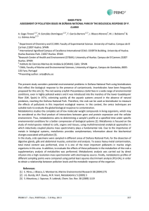 emer-‐pt070 assessment of pollution issues in doñana national park b